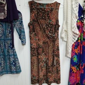 Ralph Lauren Stretch knit Drape Sleeveless Dress